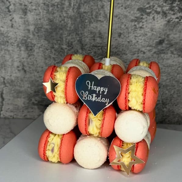 Macarons Cube Tower
